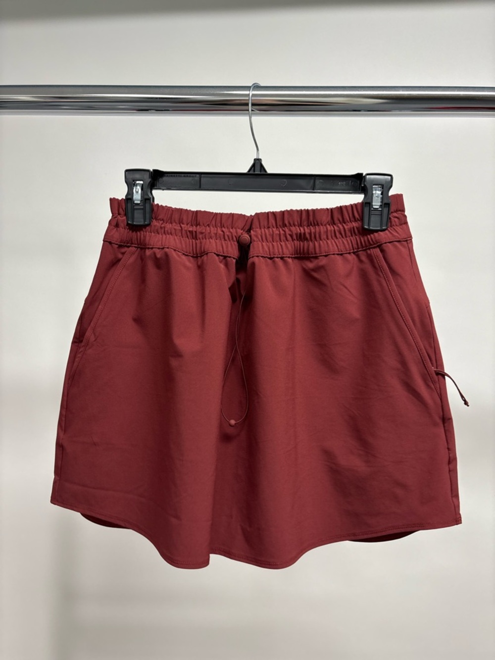 Athleta Drawstring Wine Athletic Mini Skirt